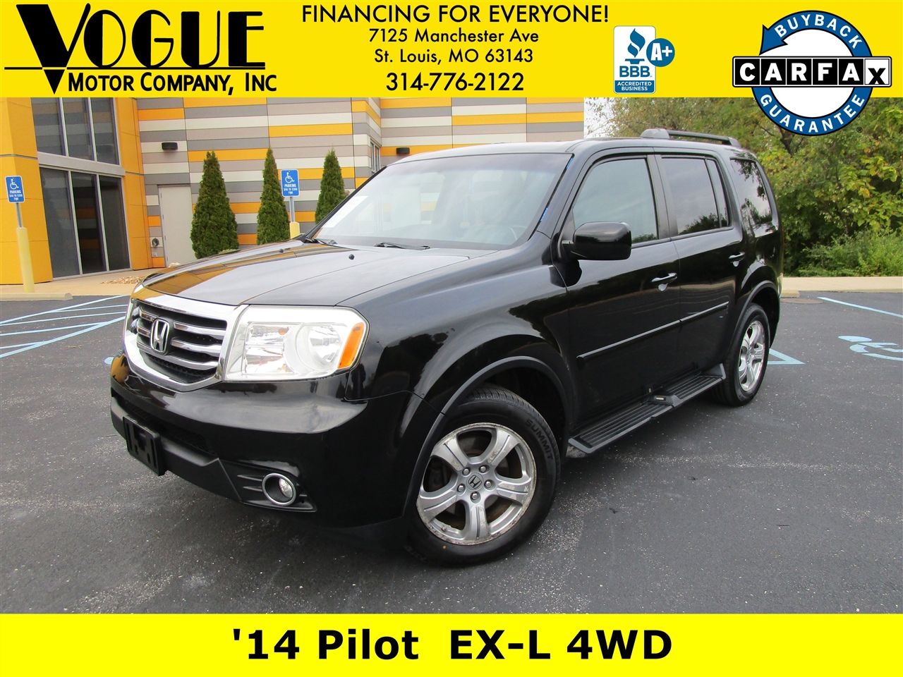 Honda Pilot EX-L 4WD 5-Spd AT 2014 Honda Pilot EX-L 4WD 5-Spd AT 2014