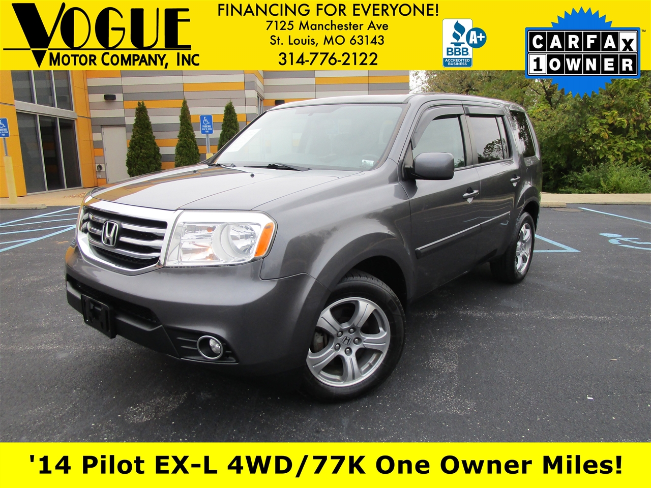 Honda Pilot EX-L 4WD 5-Spd AT 2014 Honda Pilot EX-L 4WD 5-Spd AT 2014