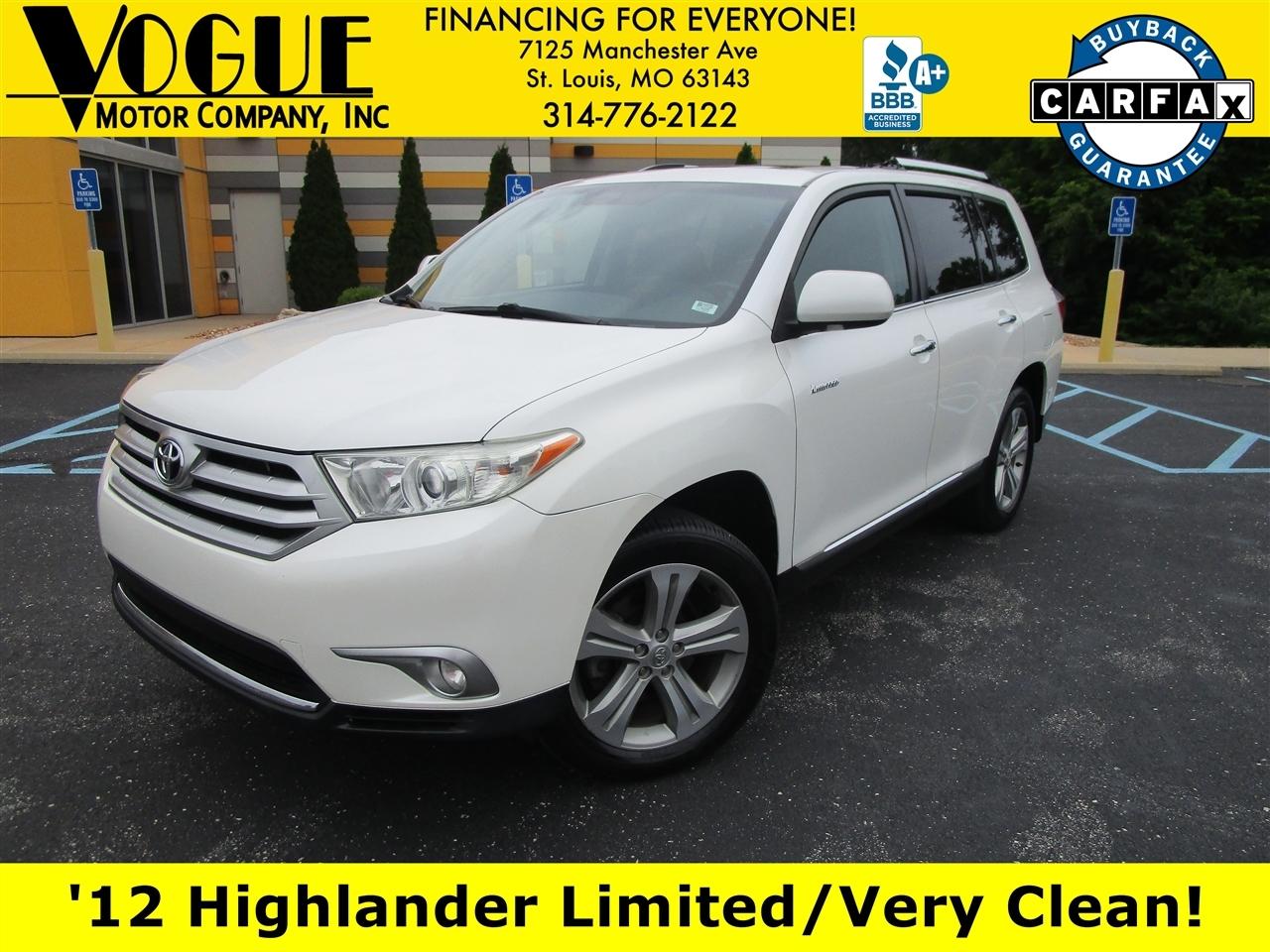 Toyota Highlander Limited 2WD 2012