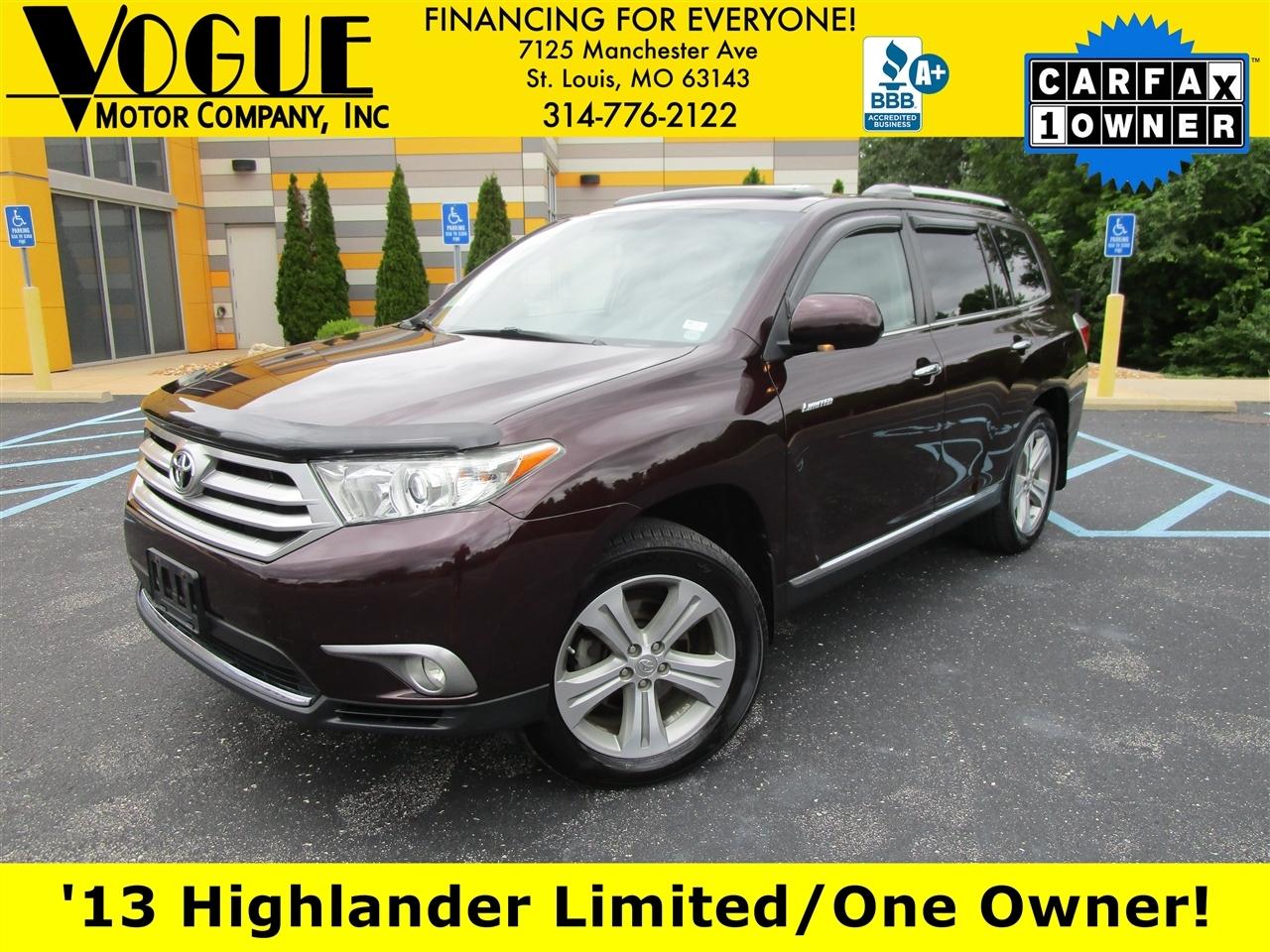 Toyota Highlander Limited 4WD 2013