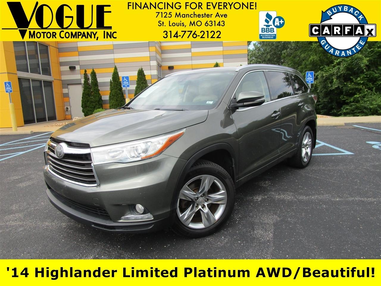 Toyota Highlander Limited AWD V6 2014