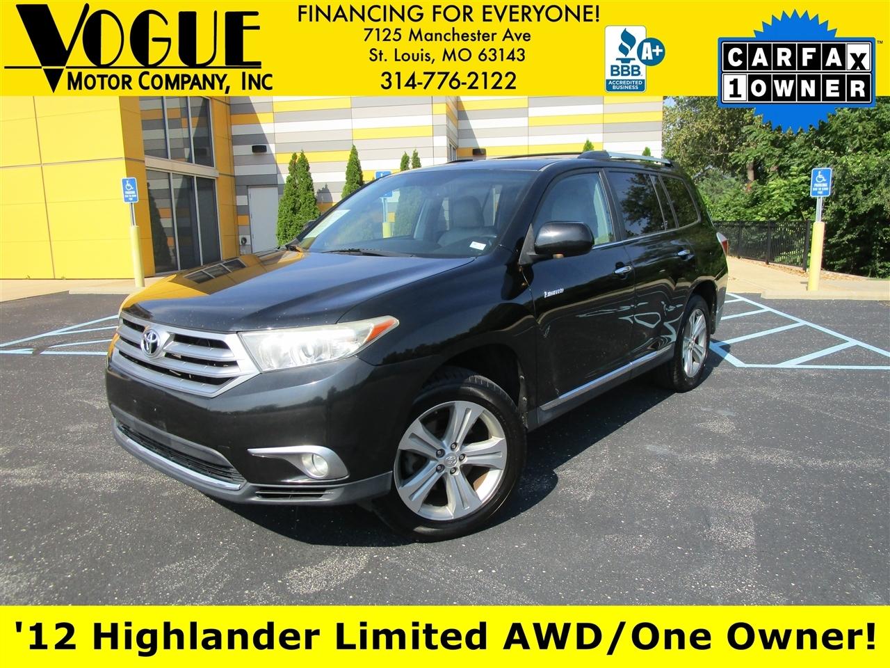 Toyota Highlander Limited 4WD 2012