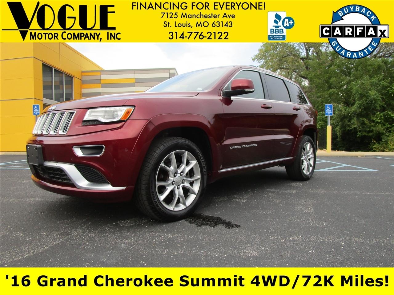 2016 Jeep Grand Cherokee Summit 4WD