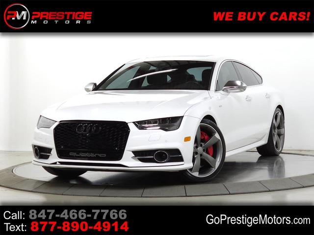 White 2017 Audi S7 4.0T quattro Premium Plus AWD Sedan All-Wheel Drive Automatic