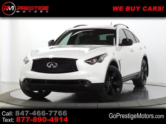 White 2017 INFINITI QX70 SUV / Crossover All-Wheel Drive Automatic