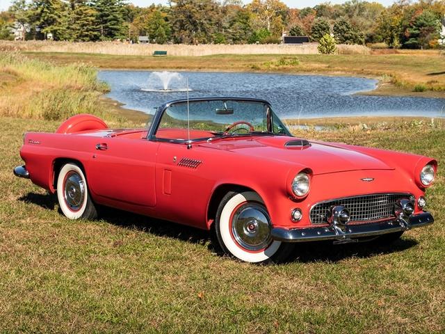 Red 1956 Ford Thunderbird Coupe Automatic