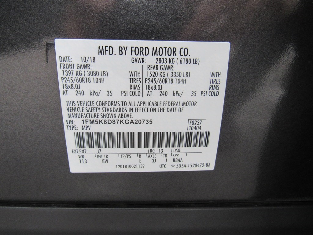 Ford Explorer XLT 4-Door AWD 2019