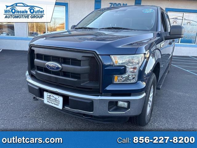 Black (BLK) 2015 Ford F-150 XL SuperCrew 4WD Pickup Truck Four-Wheel Drive Automatic