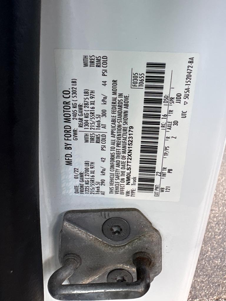 Ford Transit Connect Van XLT LWB w/Rear Symmetrical Doors 2022