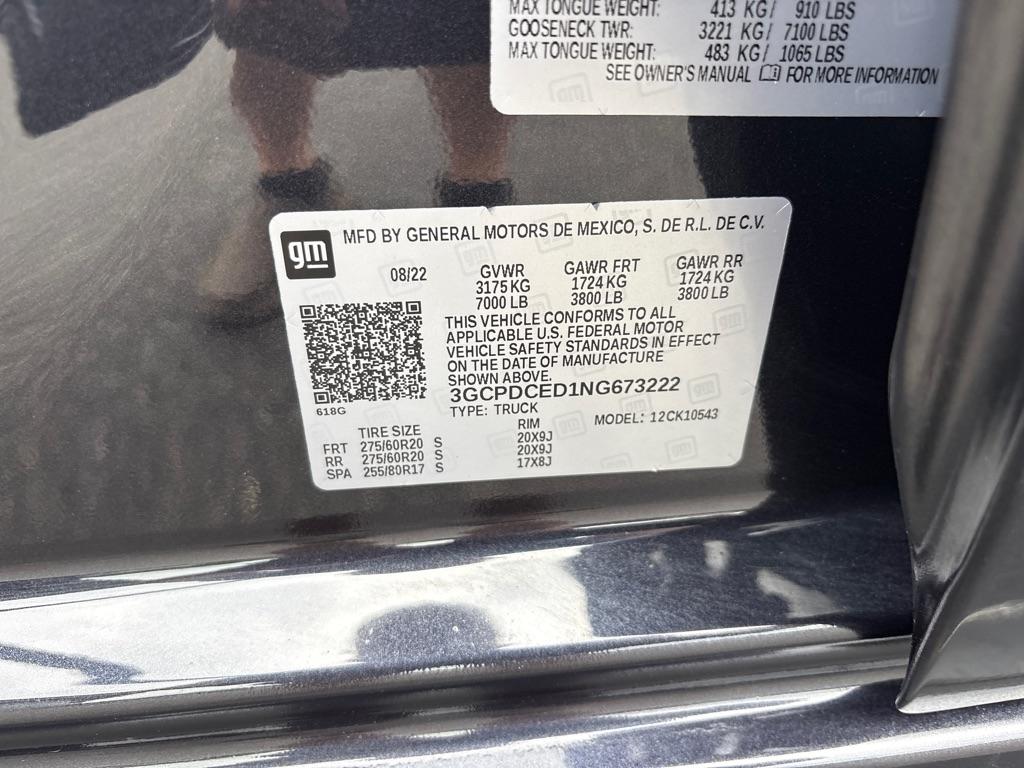 Chevrolet Silverado 1500 4WD Crew Cab 147" Custom Trail Boss 2022