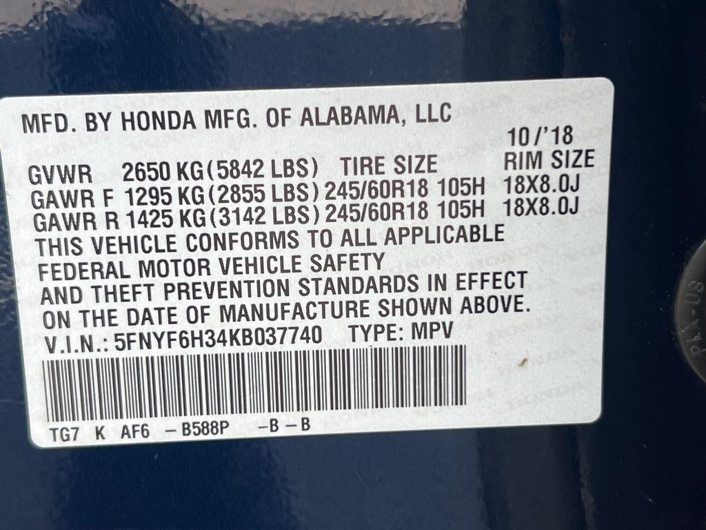 Honda Pilot EX AWD 2019