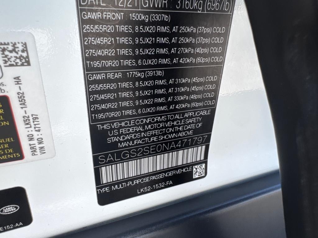 Land Rover Range Rover P525 Westminster SWB 2022