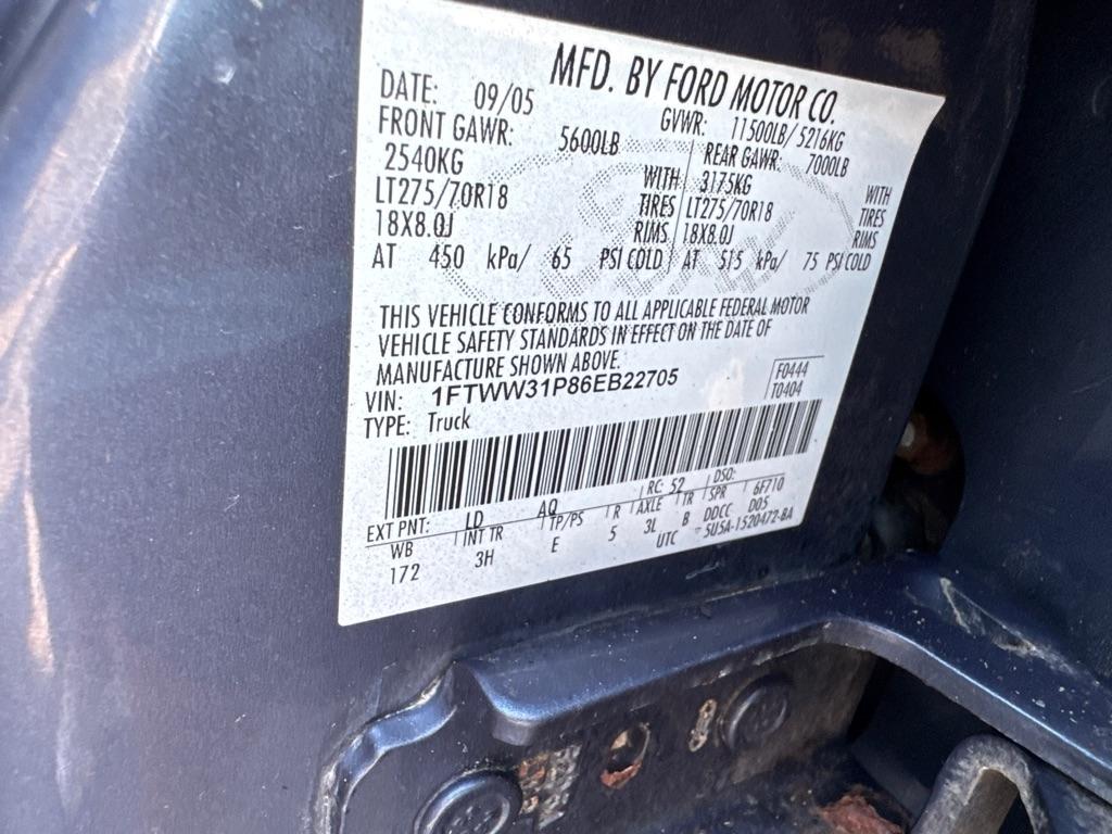 Ford Super Duty F-350 SRW 4WD SuperCab 162" WB 60" CA XLT 2006