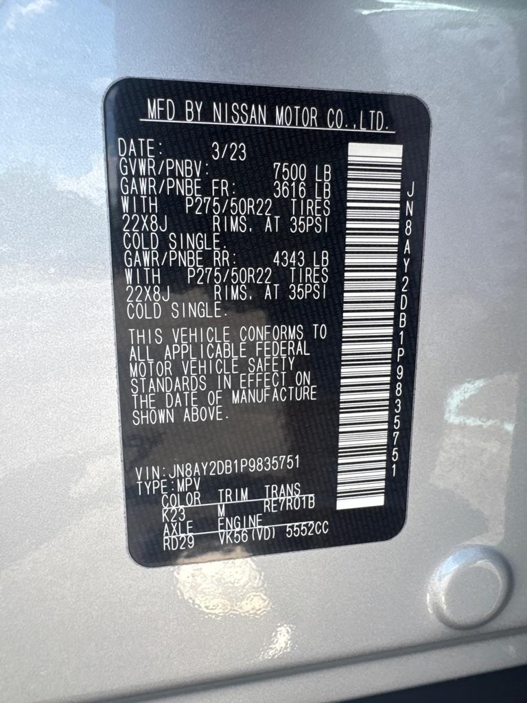 Nissan Armada 4x4 Platinum 2023