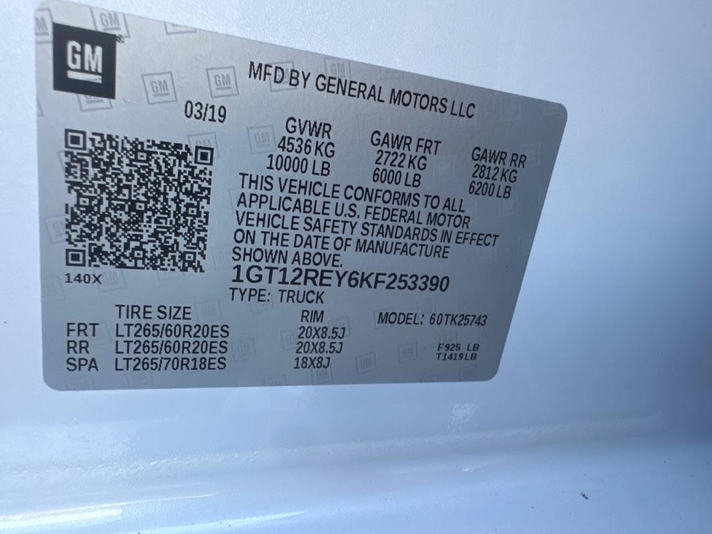 GMC Sierra 2500HD 4WD Crew Cab 153.7" SLT 2019