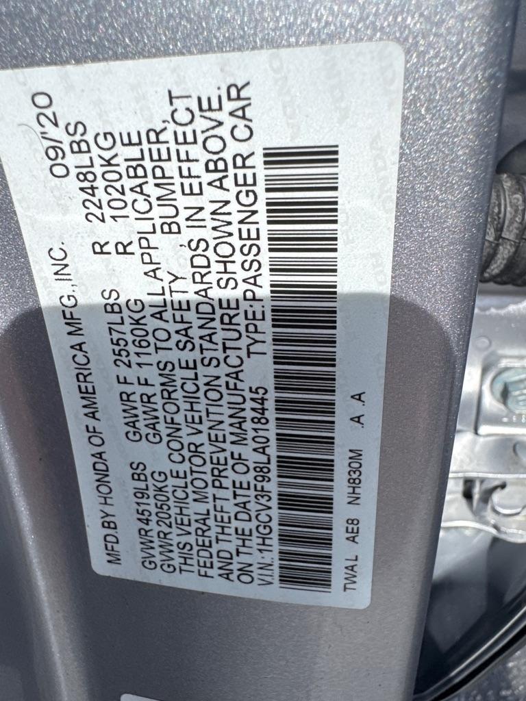 Honda Accord Hybrid Touring Sedan 2020