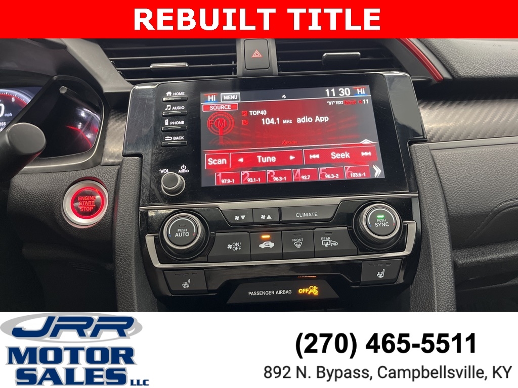 Honda Civic Si Sedan Manual w/Summer Tires 2020