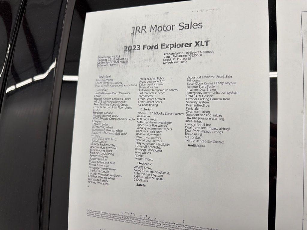 Ford Explorer XLT 4WD 2023