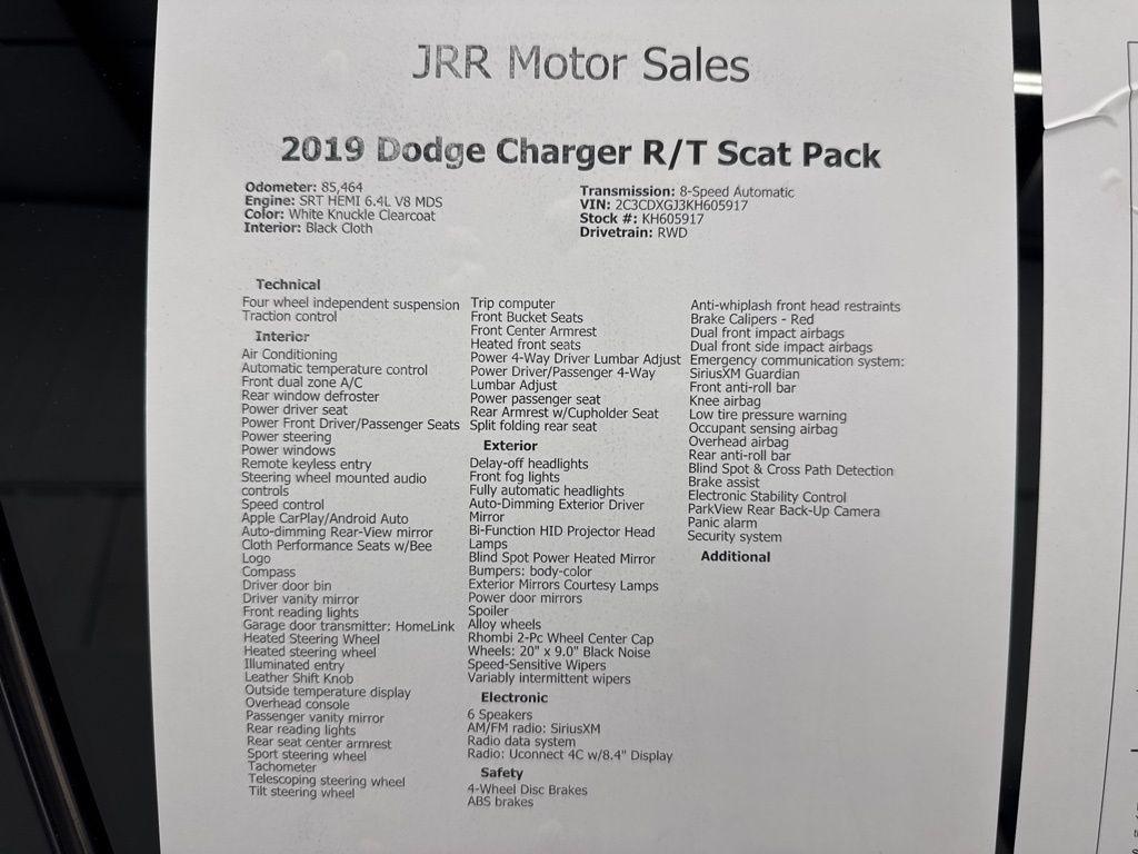 Dodge Charger Scat Pack RWD 2019