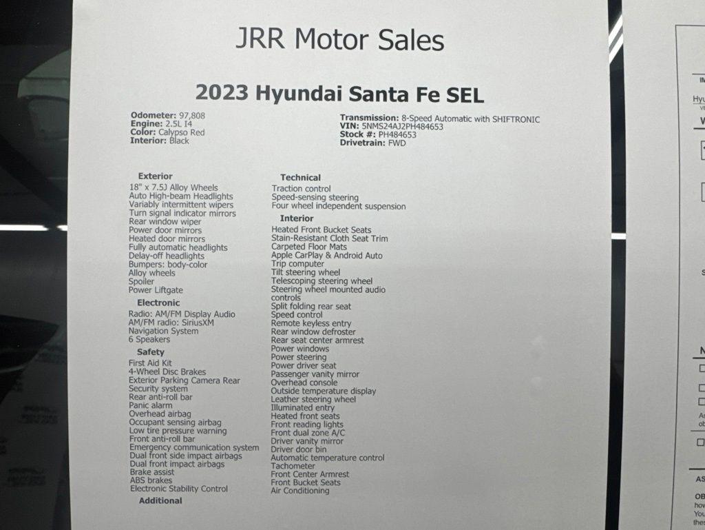 Hyundai Santa Fe SEL FWD 2023
