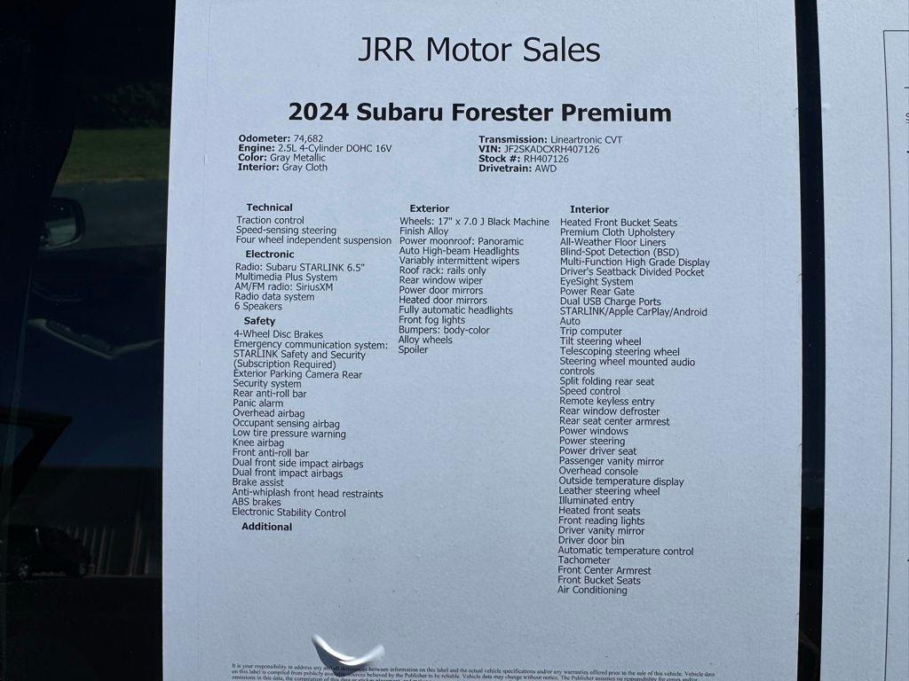 Subaru Forester Premium AWD 2024