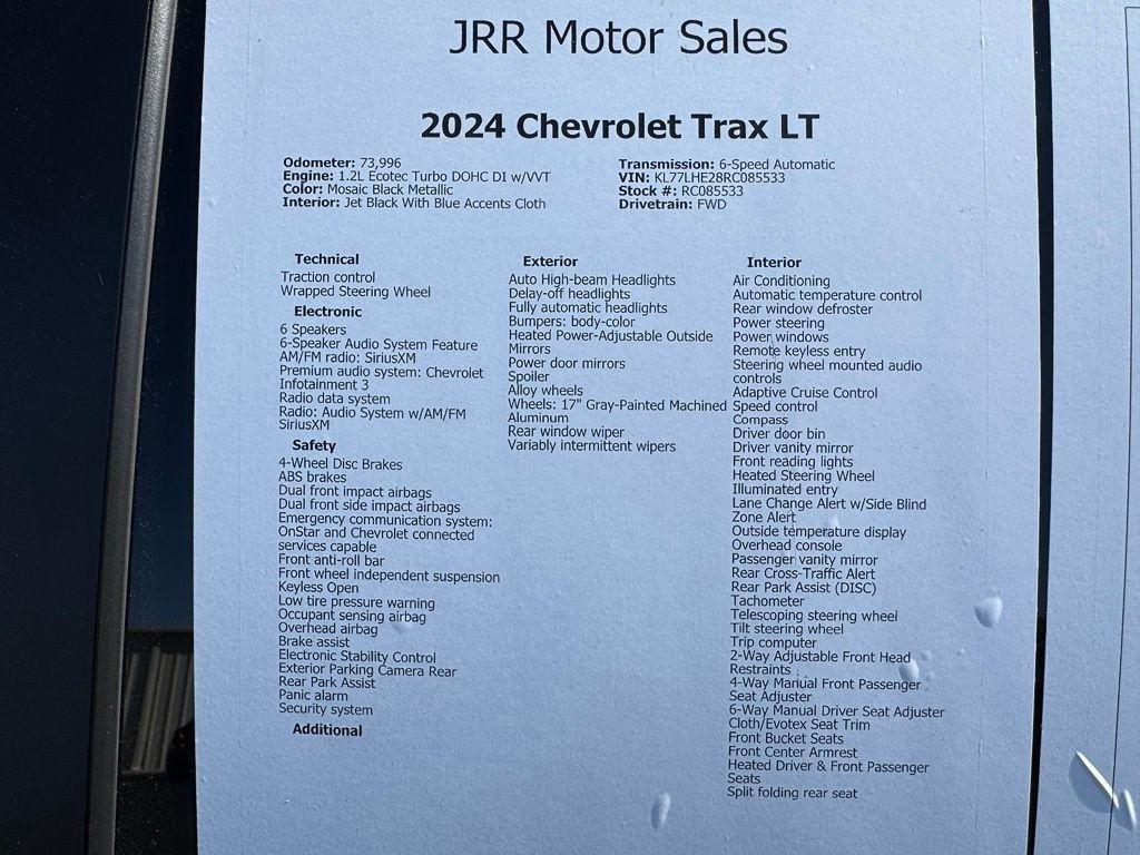 Chevrolet Trax FWD 4dr LT 2024