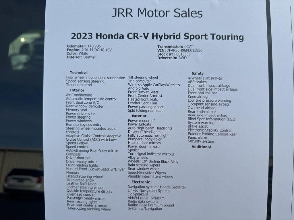 Honda CR-V Hybrid Sport Touring AWD 2023