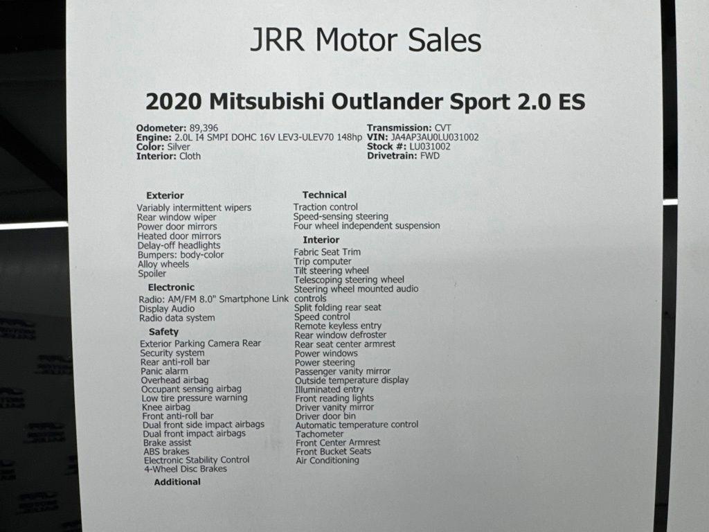 Mitsubishi Outlander Sport Black Edition 2.0 CVT 2020