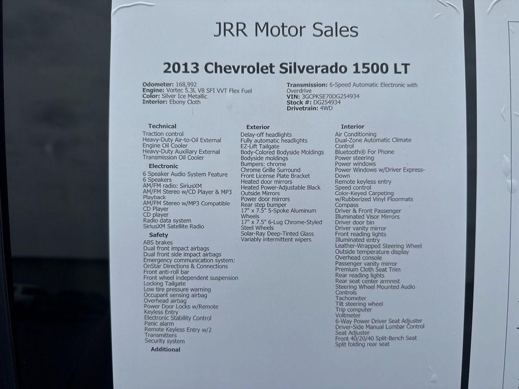 Chevrolet Silverado 1500 4WD Crew Cab 143.5" LT 2013