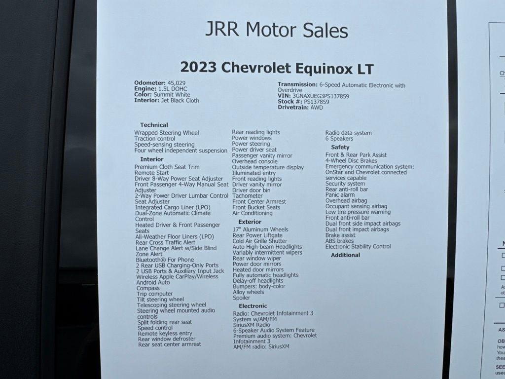 Chevrolet Equinox AWD 4dr LT w/1LT 2023