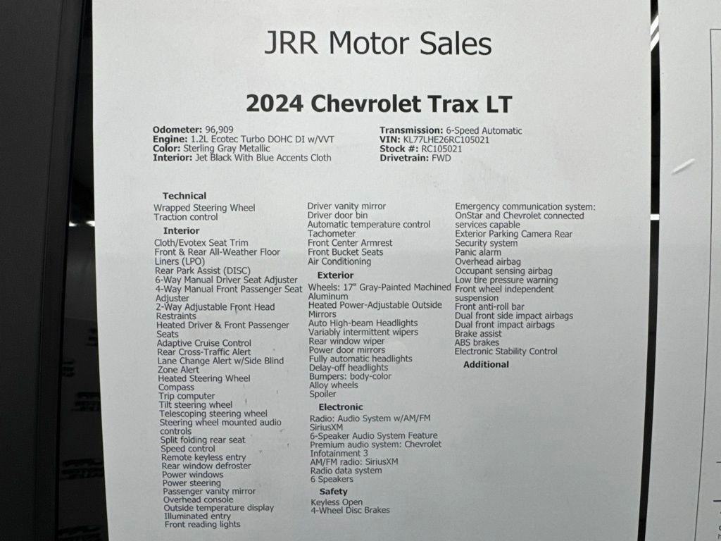 Chevrolet Trax FWD 4dr LT 2024