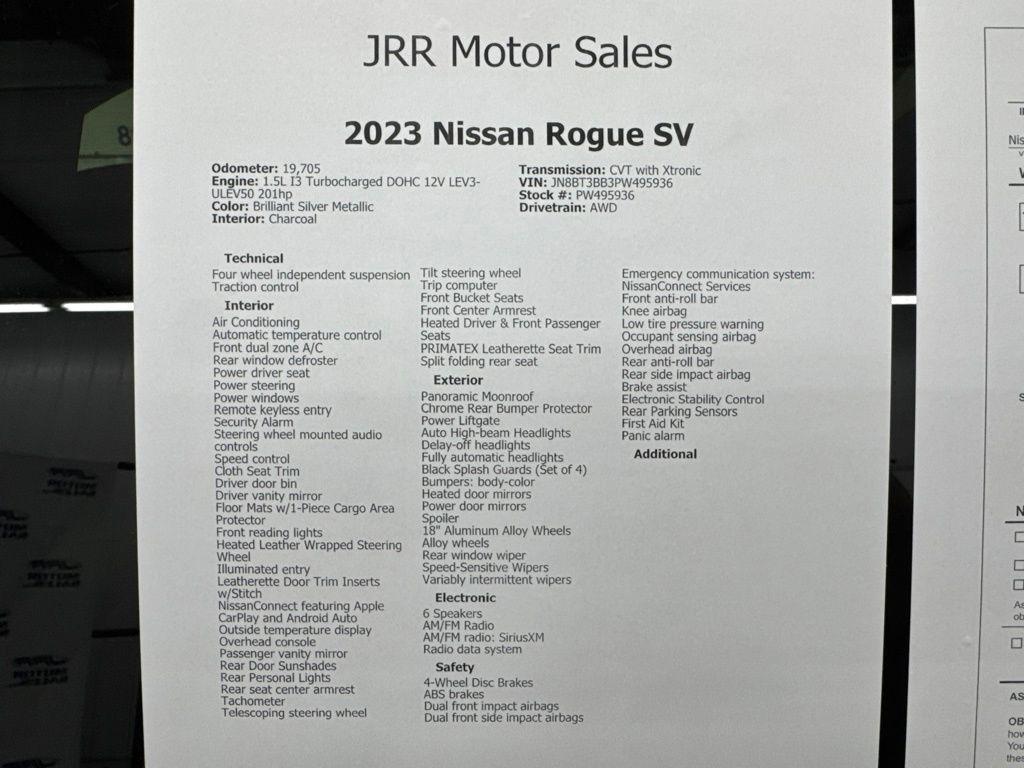 Nissan Rogue AWD SV 2023