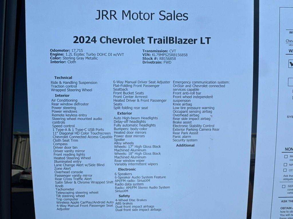 Chevrolet TrailBlazer FWD 4dr LT 2024