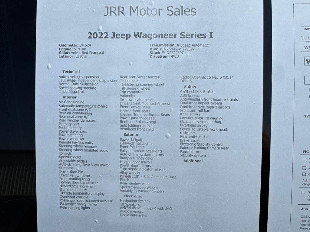 Jeep Wagoneer Series I 4x4 2022