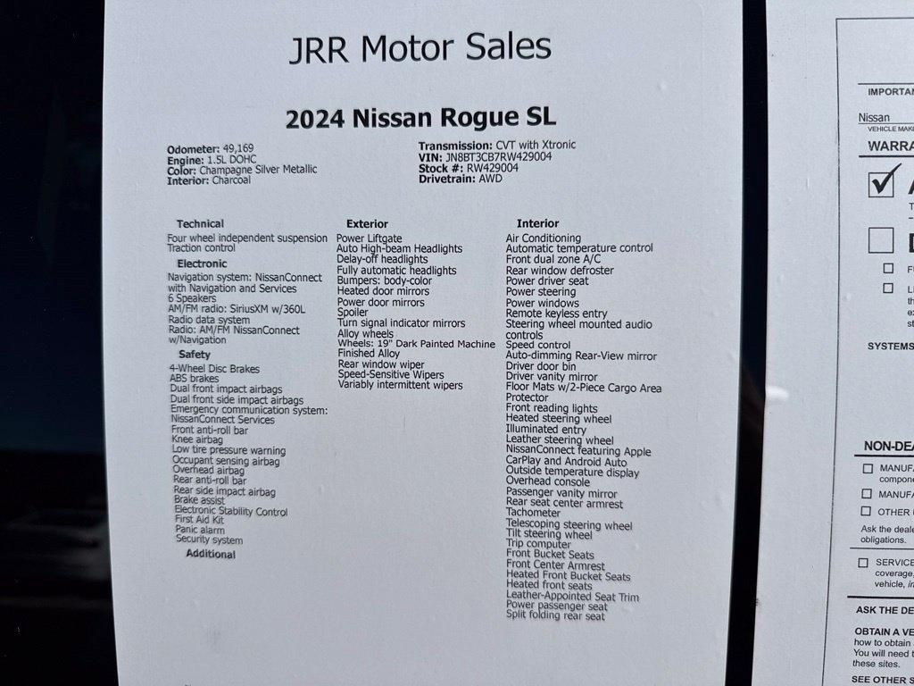 Nissan Rogue AWD SL 2024