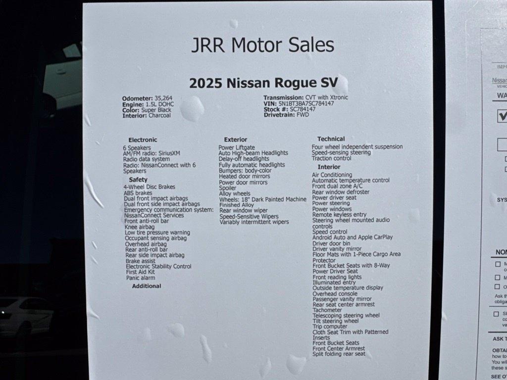 Nissan Rogue FWD SV 2025