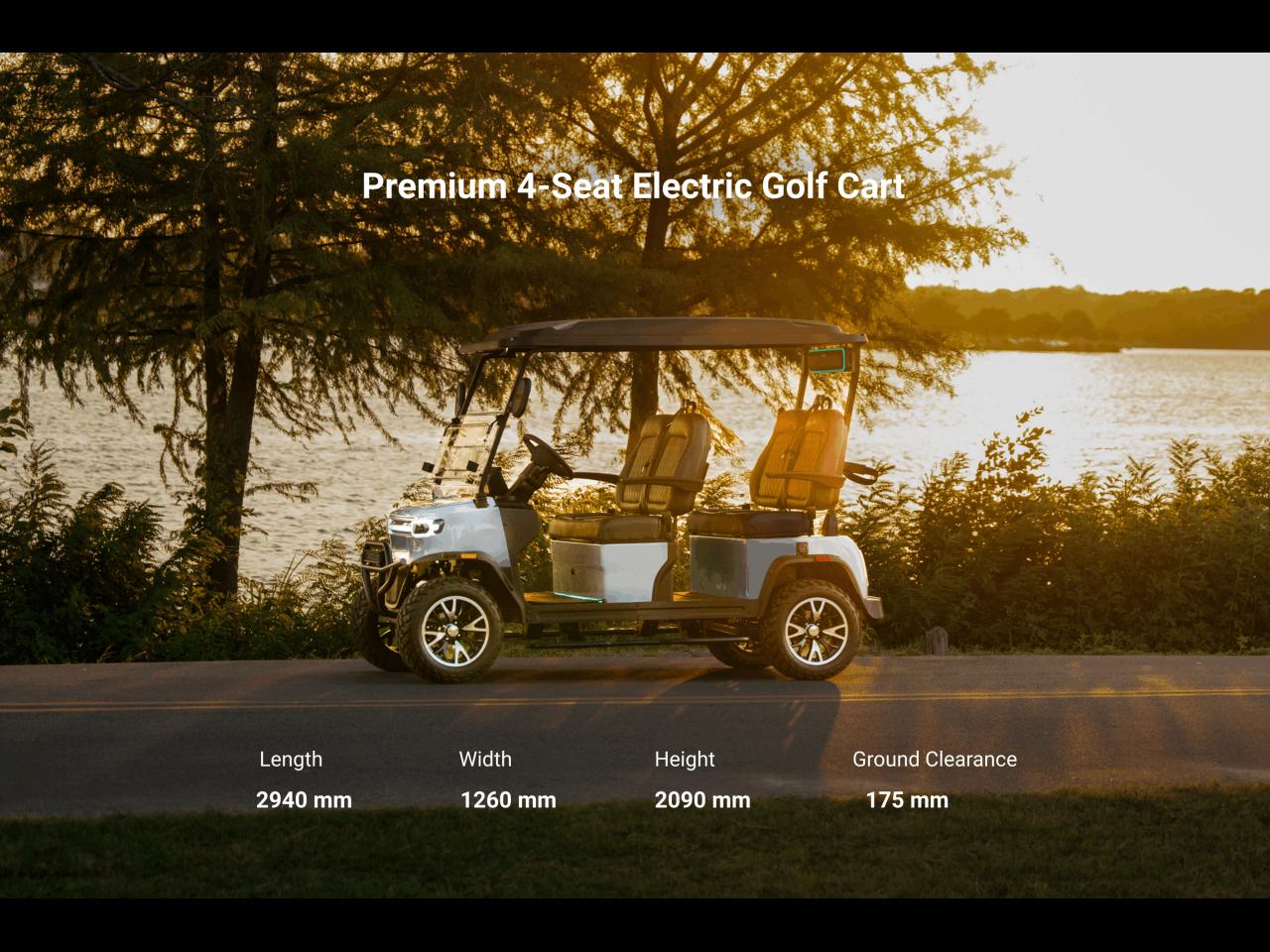 2026 Golf Cart Custom NEW TEKO TROPHY 4 SEATER FACING FOWARD LITHIUM