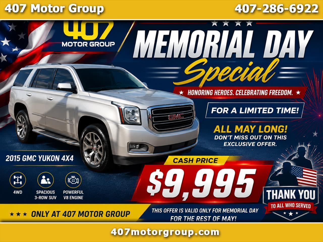 2015 GMC Yukon SLE 4WD