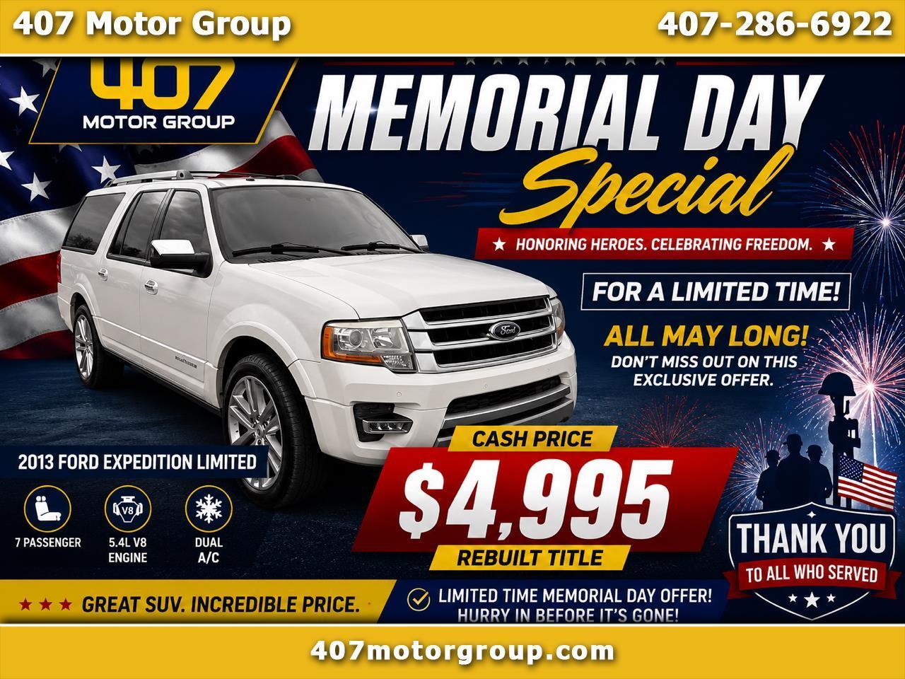 2015 Ford Expedition EL Platinum 2WD