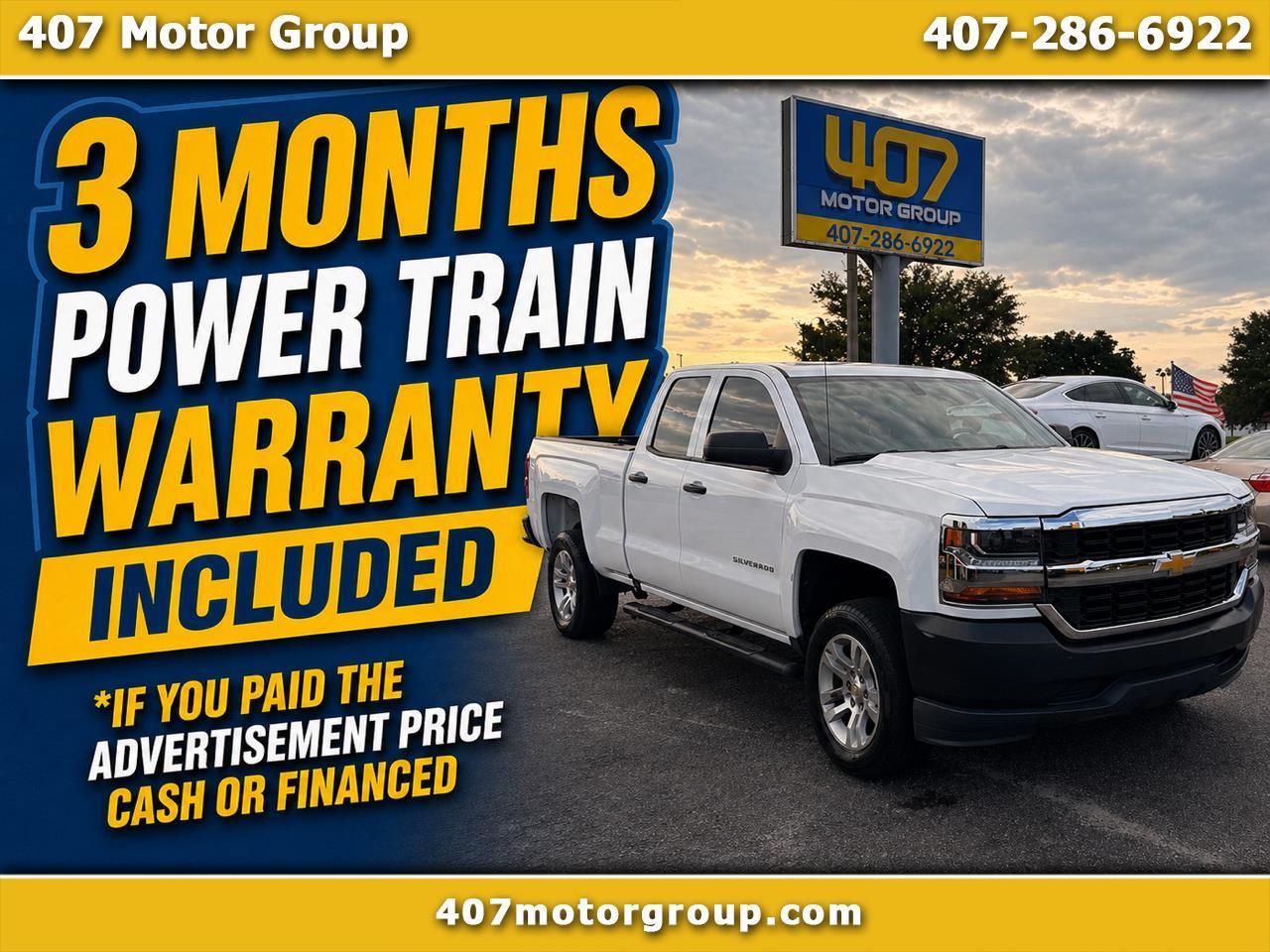 Chevrolet Silverado 1500 2WD Double Cab 143.5" Work Truck 2019