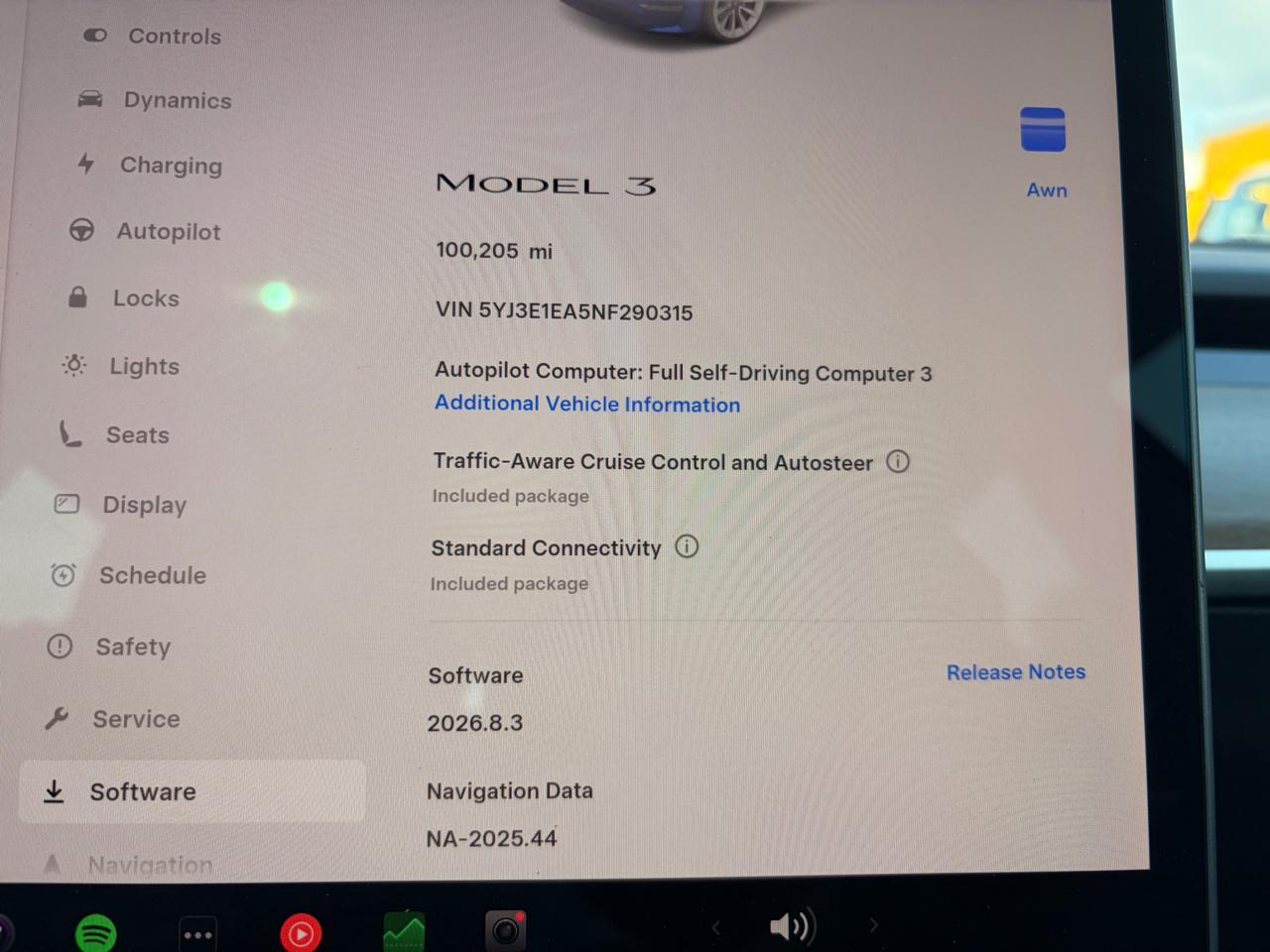 Tesla Model 3 Standard Range 4D Sedan RWD 2022