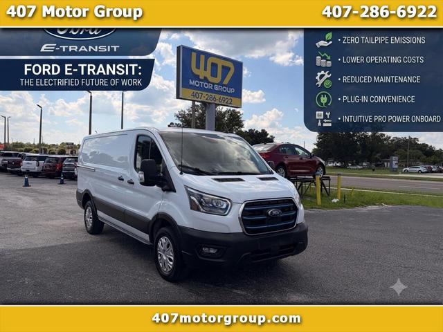 White 2022 Ford E-Transit Van Rear-Wheel Drive Automatic
