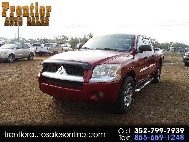 Red 2006 Mitsubishi Raider Pickup Truck Rear-Wheel Drive Automatic
