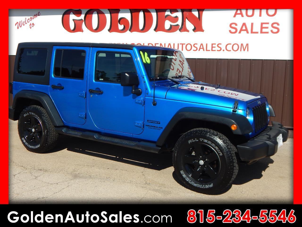 2016 Jeep Wrangler Unlimited 4WD 4dr Sport