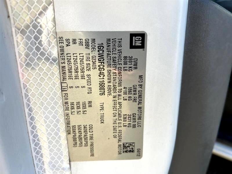 Chevrolet Express 2500 Cargo 2012