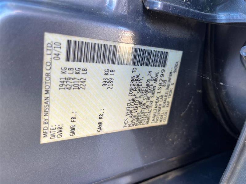 Nissan Altima 2.5 S 2010