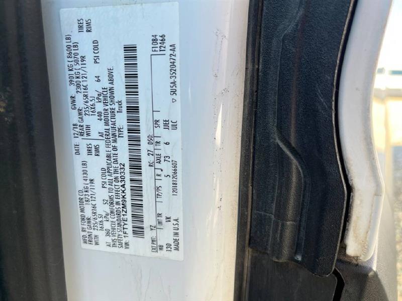 Ford Transit 150 Van Low Roof 60/40 Pass. 130-in. WB 2019