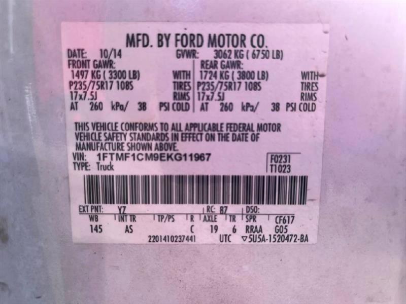 Ford F-150 XL 8-ft. Bed 2WD 2014
