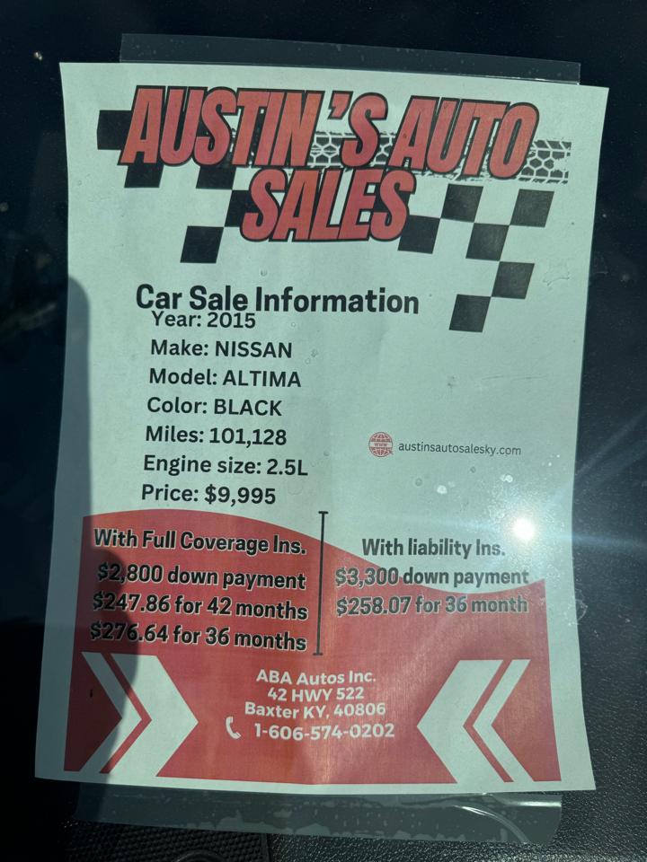 Nissan Altima 2.5 2015