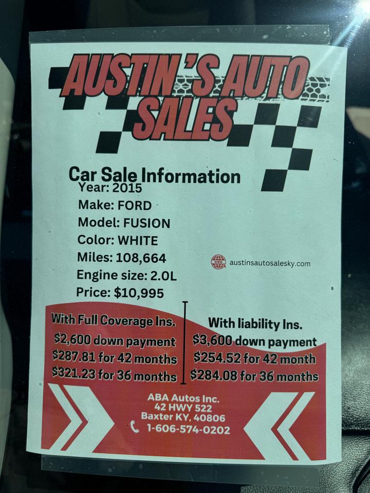 Ford Fusion Titanium 2015